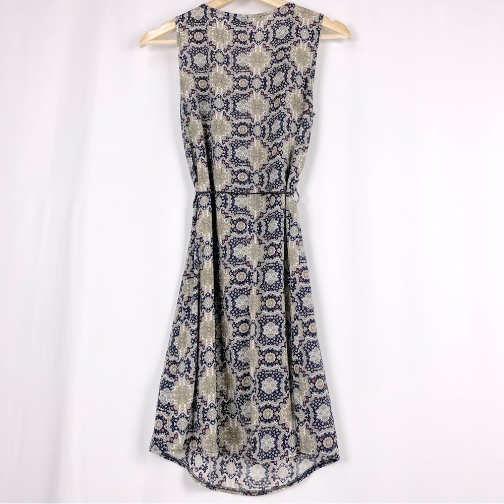 BOHO Midi Dress With Floral Mandala Print Size Small - Picture 2 of 8